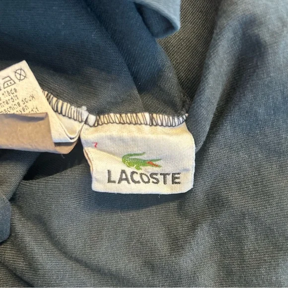 Lacoste Men’s Black 100% Cotton V Neck Short Sleeve T-Shirt, Size 7 (2XL) - Picture 11 of 14